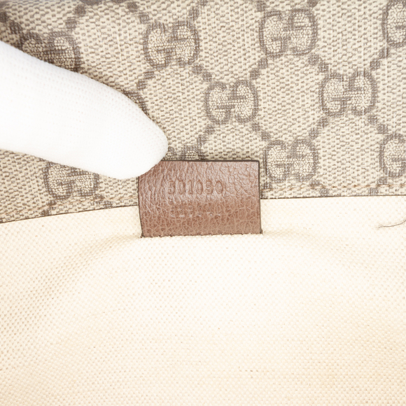 Pre-Loved Gucci Small GG Supreme Web Neo Vintage Double Flap Messenger Bag - Picture 6 of 9